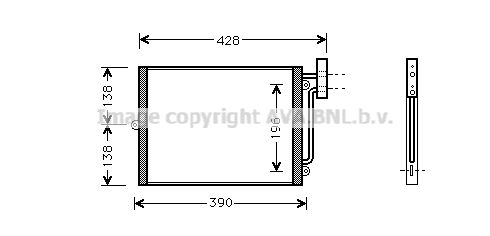 AVA QUALITY COOLING Конденсатор, кондиционер PRA5038